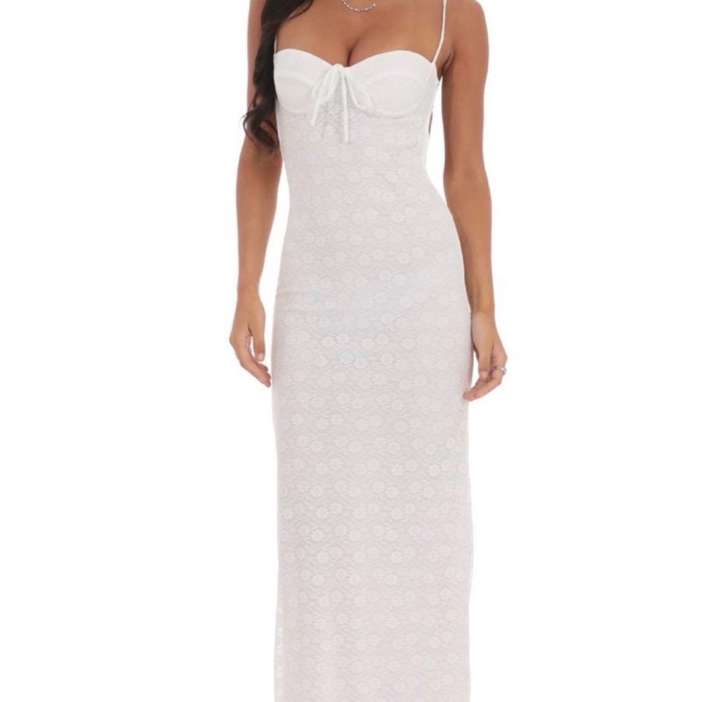 Lucy in the Sky White Maxi Dress